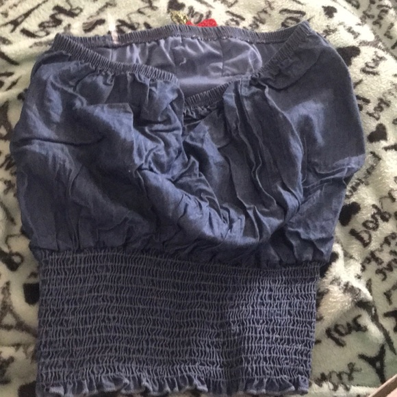 Super cute tube trendy rose top - Picture 5 of 5